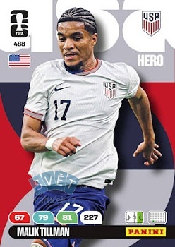 Malik Tillman USA Panini FIFA World Cup 2026 Adrenalyn XL #488